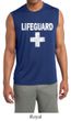 Mens Shirt Distressed Lifeguard Sleeveless Moisture Wicking Tee