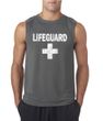Mens Shirt Distressed Lifeguard Sleeveless Tee T-Shirt