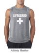Mens Shirt Distressed Lifeguard Sleeveless Tee T-Shirt