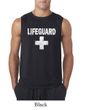 Mens Shirt Distressed Lifeguard Sleeveless Tee T-Shirt