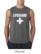 Mens Shirt Distressed Lifeguard Sleeveless Tee T-Shirt