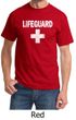 Mens Shirt Distressed Lifeguard Tee T-Shirt