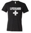 Mens Shirt Distressed Lifeguard Tri Blend V-neck Tee T-Shirt