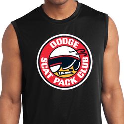 Mens Shirt Dodge Scat Pack Club Sleeveless Moisture Wicking Tee Mens Shirt Dodge Scat Pack Club Sleeveless Moisture Wicking Tee