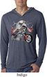 Mens Shirt Eagle Biker Lightweight Hoodie Tee T-Shirt