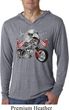 Mens Shirt Eagle Biker Lightweight Hoodie Tee T-Shirt