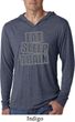 Mens Shirt Eat Sleep Train Lightweight Hoodie Tee T-Shirt