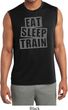 Mens Shirt Eat Sleep Train Sleeveless Moisture Wicking Tee T-Shirt