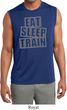 Mens Shirt Eat Sleep Train Sleeveless Moisture Wicking Tee T-Shirt