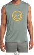 Mens Shirt Evil Smiley Face Sleeveless Moisture Wicking Tee T-Shirt
