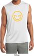 Mens Shirt Evil Smiley Face Sleeveless Moisture Wicking Tee T-Shirt