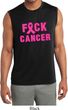 Mens Shirt F*CK Cancer Sleeveless Moisture Wicking Tee T-Shirt