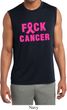 Mens Shirt F*CK Cancer Sleeveless Moisture Wicking Tee T-Shirt