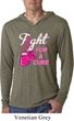 Mens Shirt Fight For a Cure Lightweight Hoodie Tee T-Shirt