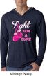 Mens Shirt Fight For a Cure Lightweight Hoodie Tee T-Shirt