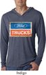 Mens Shirt Ford Trucks Logo Lightweight Hoodie Tee T-Shirt