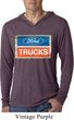Mens Shirt Ford Trucks Logo Lightweight Hoodie Tee T-Shirt