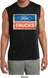 Mens Shirt Ford Trucks Logo Sleeveless Moisture Wicking Tee T-Shirt