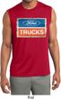 Mens Shirt Ford Trucks Logo Sleeveless Moisture Wicking Tee T-Shirt