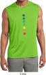 Mens Shirt Glowing Chakras Sleeveless Moisture Wicking Tee T-Shirt