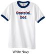 Mens Shirt Grateful American Dad Ringer Tee T-Shirt