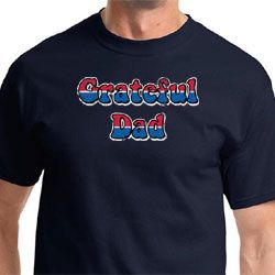 Mens Shirt Grateful American Dad Tee T-Shirt