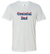 Mens Shirt Grateful American Dad Tri Blend V-neck Tee T-Shirt