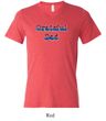 Mens Shirt Grateful American Dad Tri Blend V-neck Tee T-Shirt