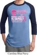 Mens Shirt Halloween Scary Breast Cancer Deadly Raglan Tee T-Shirt