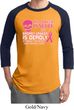 Mens Shirt Halloween Scary Breast Cancer Deadly Raglan Tee T-Shirt