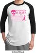 Mens Shirt Halloween Scary Breast Cancer Deadly Raglan Tee T-Shirt