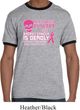 Mens Shirt Halloween Scary Breast Cancer Deadly Ringer Tee T-Shirt
