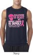Mens Shirt Halloween Scary Breast Cancer Deadly Sleeveless Tee T-Shirt