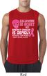 Mens Shirt Halloween Scary Breast Cancer Deadly Sleeveless Tee T-Shirt