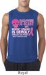 Mens Shirt Halloween Scary Breast Cancer Deadly Sleeveless Tee T-Shirt