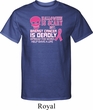 Mens Shirt Halloween Scary Breast Cancer Deadly Tall Tee T-Shirt
