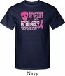 Mens Shirt Halloween Scary Breast Cancer Deadly Tall Tee T-Shirt