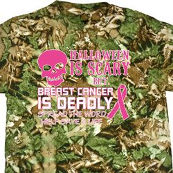 Mens Shirt Halloween Scary Breast Cancer Deadly Tie Dye Tee T-shirt