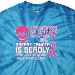 Mens Shirt Halloween Scary Breast Deadly Spider Tie Dye Tee T-shirt