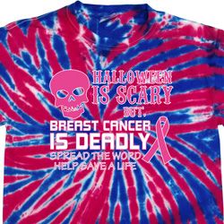 Mens Shirt Halloween Scary Cancer Deadly Patriotic Tie Dye Tee T-shirt