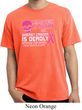 Mens Shirt Halloween Scary Cancer Deadly Pigment Dyed Tee T-Shirt