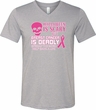 Mens Shirt Halloween Scary Cancer Deadly Tri Blend V-neck Tee T-Shirt