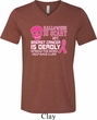 Mens Shirt Halloween Scary Cancer Deadly Tri Blend V-neck Tee T-Shirt