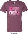 Mens Shirt Halloween Scary Cancer Deadly Tri Blend V-neck Tee T-Shirt