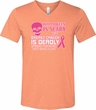 Mens Shirt Halloween Scary Cancer Deadly Tri Blend V-neck Tee T-Shirt