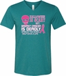 Mens Shirt Halloween Scary Cancer Deadly Tri Blend V-neck Tee T-Shirt