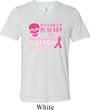 Mens Shirt Halloween Scary Cancer Deadly Tri Blend V-neck Tee T-Shirt