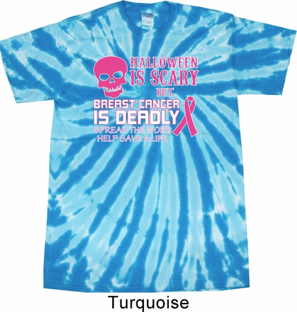 Mens Shirt Halloween Scary Cancer Deadly Twist Tie Dye Tee T-shirt