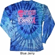 Mens Shirt Halloween Scary Long Sleeve Tie Dye Tee T-shirt