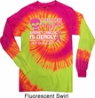 Mens Shirt Halloween Scary Long Sleeve Tie Dye Tee T-shirt